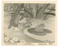 5d225 CAT NAPPING 8x10 still '51 Jerry the mouse leads sleepwalking Tom into pond!