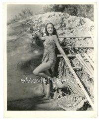 5d330 DOROTHY LAMOUR 8x10 still '36 full-length in sexy sarong by C. Kenneth Lobben!
