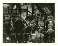 5d335 DR. JEKYLL & MR. HYDE 8x10 still '41 incredible close up of Spencer Tracy in his laboratory!