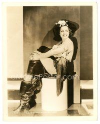 5d383 FRANCES DRAKE 8x10 still '30s great full-length smiling portrait in cool pirate costume!