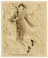 5d384 FRANCINE COUNIHAN 8x10 still '44 great c/u laying down with giant pencil from Cover Girl!