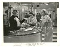 5d430 HANDS ACROSS THE TABLE 8x10 still '35 Carole Lombard talking to Ruth Donnelly at counter!