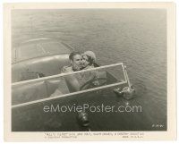 5d442 HELL'S ISLAND 8x10 still '30 Ralph Graves & sad Dorothy Sebastian hugging in motorboat!