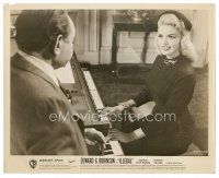 5d465 ILLEGAL 8x10 still '55 Edward G. Robinson watches sexy Jayne Mansfield play piano!