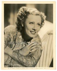 5d478 IRENE DUNNE 8x10 still '37 smiling close up glamour portrait from High, Wide & Handsome!