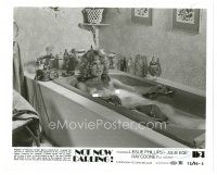 5d039 JULIE EGE 8x10 still '73 c/u of the super sexy blonde naked in bathtub from Not Now Darling!
