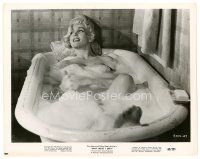 5d041 JULIE REDING 8x10 still '60 c/u of the sexy blonde naked in bathtub from Why Must I Die!
