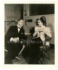 5d584 LET'S GET MARRIED candid 8x10 still '37 Ida Lupino & Reginald Denny relax on set by Lippman!