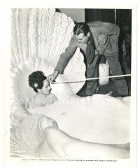 5d048 MERLE OBERON 8x10 still '45 naked in bath being measured for a scene in Night in Paradise!