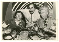 5d702 NIGHT IN CASABLANCA 7x10.25 still '46 Groucho, Harpo & Chico Marx in airplane cockpit!