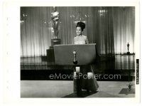 5d728 OSCAR 8x11 key book still '66 smiling Merle Oberon at podium during Academy Awards!