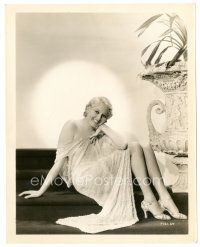 5d851 SITTING PRETTY 8x10 still '33 full-length smiling portrait of sexy Thelma Todd!