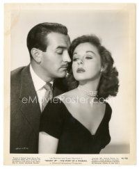 5d855 SMASH-UP 8x10 still '46 romantic close up of sexy Susan Hayward & Lee Bowman!