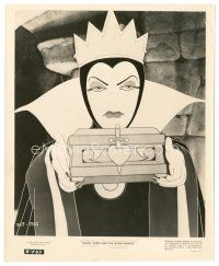 5d857 SNOW WHITE & THE SEVEN DWARFS 8x10 still R58 Disney cartoon classic, c/u of the evil Queen!