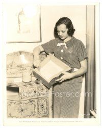 5d897 SYLVIA SIDNEY 8x10 still '35 close up painting her bureau drawers in her spare time!