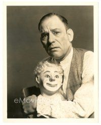 5d946 UNHOLY 3 8x10 still '30 great close up of Lon Chaney Sr. & ventriloquist dummy!