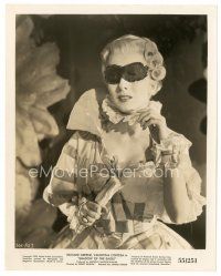 5d950 VALENTINA CORTESE 8x10 still '55 great c/u in costume with mask from Shadow of the Eagle!