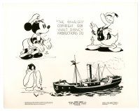 5d968 WHALERS 8x10 still '38 Disney cartoon starring Mickey Mouse & Donald Duck as sailors!