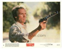 5d108 SUDDEN IMPACT 8x10 mini LC #8 '83 close up of Clint Eastwood as Dirty Harry with big gun!