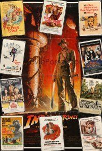 5e010 LOT OF 51 FOLDED ONE-SHEETS '57 - '85 Indiana Jones & the Temple of Doom, Hombre + more!