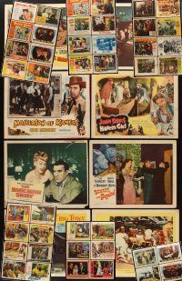 5e025 LOT OF 50 LOBBY CARDS '40s-50s great images from a variety of different movies!