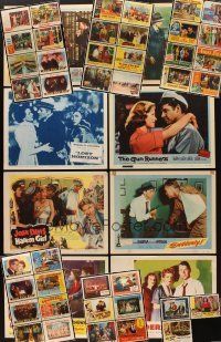 5e026 LOT OF 49 LOBBY CARDS '40s-50s great images from a variety of different movies!