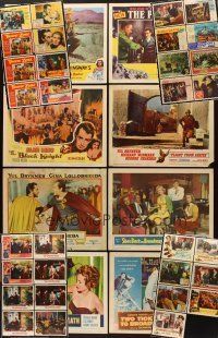 5e034 LOT OF 39 LOBBY CARDS '40s-50s great images from a variety of different movies!