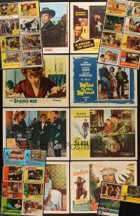 5e035 LOT OF 35 LOBBY CARDS '50s-60s great images from a variety of different movies!