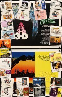 5e056 LOT OF 28 UNFOLDED HALF-SHEETS '70s-80s great images from a variety of movies!
