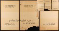 5e078 LOT OF 3 UNFOLDED TWO-SIDED BLANK WINDOW CARDS '50s use as restoration replacement parts!