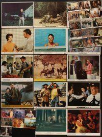 5e112 LOT OF 37 8X10 COLOR STILLS AND MINI LOBBY CARDS '60s-80s a variety of great images!