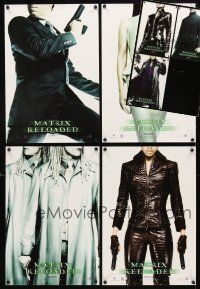 5e144 LOT OF 7 UNFOLDED MINI POSTERS FROM THE MATRIX RELOADED '03 cool images of top cast!