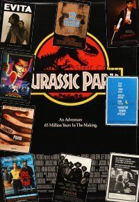 5e170 LOT OF 29 UNFOLDED AND FORMERLY FOLDED ONE-SHEETS '72 - '05 Jurassic Park, La Bamba & more!