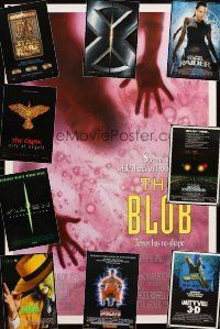 5e184 LOT OF 10 UNFOLDED ONE-SHEETS '80s-00s Blob, X-Men, Alien Resurrection, Amityville 3D +more