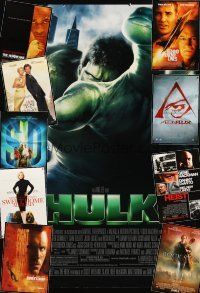 5e195 LOT OF 41 UNFOLDED DOUBLE-SIDED ONE-SHEETS '97 - '05 Hulk, Hurricane, Rock Star & more!