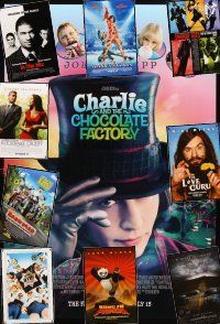 5e208 LOT OF 22 UNFOLDED DOUBLE-SIDED ONE-SHEETS '03 - '08 Charlie & the Chocolate Factory +more!