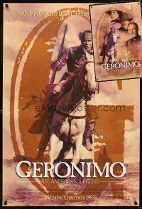5e217 LOT OF 2 UNFOLDED DOUBLE-SIDED ONE-SHEETS FROM GERONIMO '93 An American Legend!
