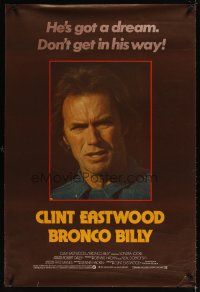 5f036 BRONCO BILLY English 1sh '80 Clint Eastwood directs & stars, he's got a dream!