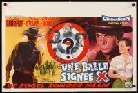 5f271 NO NAME ON THE BULLET Belgian '59 Audie Murphy as strangest killer who ever stalked the West!