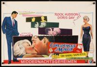 5f273 PILLOW TALK Belgian '59 bachelor Rock Hudson loves pretty career girl Doris Day!