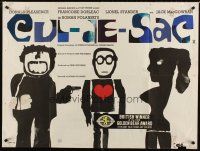 5f382 CUL-DE-SAC British quad '66 Roman Polanski, cool different Jan Lenica artwork!