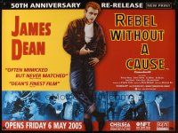 5f411 REBEL WITHOUT A CAUSE advance British quad R05 James Dean was a bad boy from a good family!