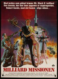 5f441 BILLION DOLLAR THREAT Danish '79 artwork of Dale Robinette, sexy blonde spies!