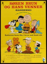 5f448 BOY NAMED CHARLIE BROWN Danish '70 art of Snoopy & the Peanuts by Charles M. Schulz!