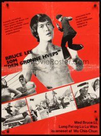 5f450 BRUCE LEE AGAINST SUPERMEN Danish '76 cool images of Yi Tao Chang in action in title role!