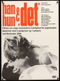 5f474 IT Danish '66 Sabine Sinjen, Bruno Dietrich, romantic image!
