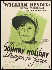 5f479 JOHNNY HOLIDAY Danish '52 introducing Allen Martin, Hoagy Carmichael, Koppel art!