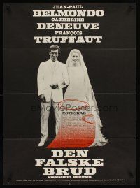 5f501 MISSISSIPPI MERMAID Danish '70 Truffaut's La Sirene du Mississippi, Belmondo, Deneuve