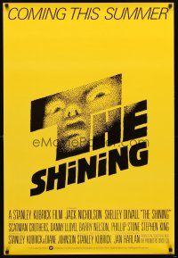 5f369 SHINING advance English 1sh '79 Stephen King & Stanley Kubrick horror masterpiece!