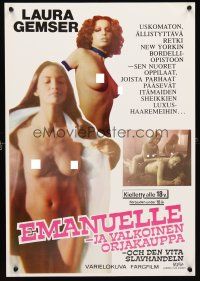5f176 EMANUELLE & THE WHITE SLAVE TRADE Finnish '78 super sexy naked Laura Gemser!